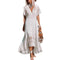Vestido Ajustado Escote V Estilo Europeo para Mujer