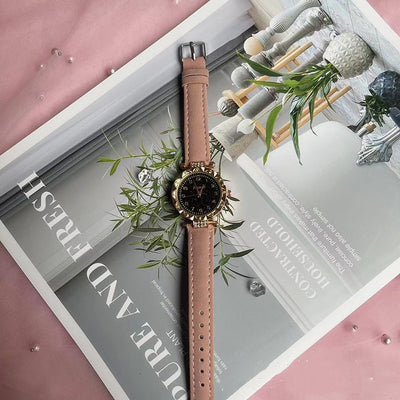 Conjunto de Reloj Frosted Estrellado y Cinturón de Dos Piezas - Image 3