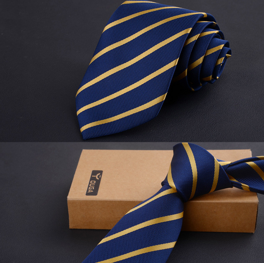 Corbata Ejecutiva Premium 8cm - Diseño Clásico Negro, Rojo y Azul - Image 6