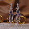 Aretes de Zafiro en Plata 925 con Borlas para Mujer