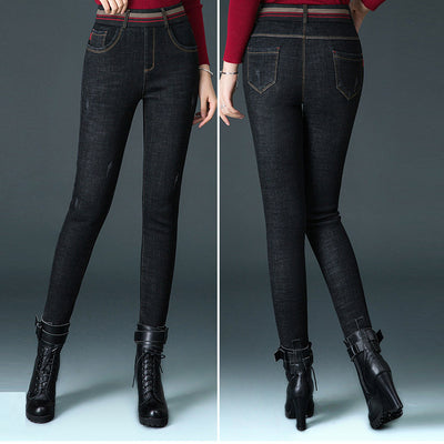 Jeans de Invierno Gruesos y Acolchados para Mujer - Image 4