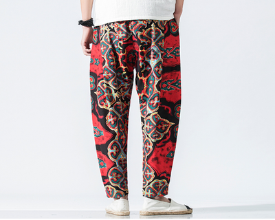 Pantalón Tradicional Chino de Cintura Alta con Detalle de Linterna - Image 9