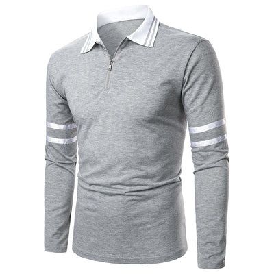 Polo Clásico para Hombre con Detalle de Cinta en Mangas