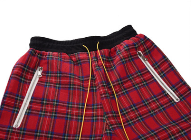 Shorts de tartán escocés con costuras reforzadas - Image 3