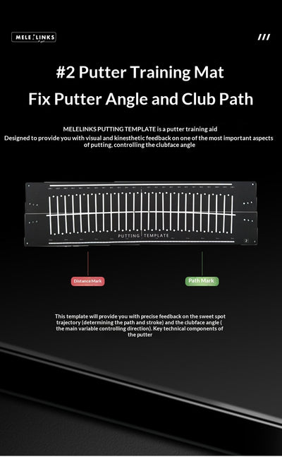 Tapete de Práctica de Golf con Guía de Trayectoria para Putting - Image 12