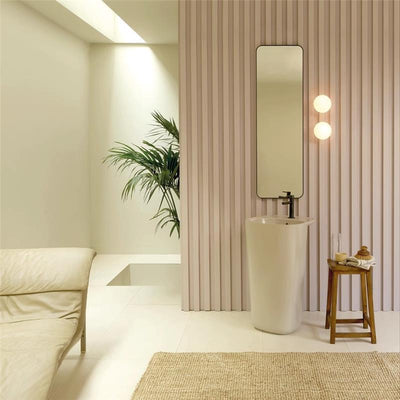 Lámpara de Pared Minimalista Blanca en Vidrio Estilo Hongo - Image 5