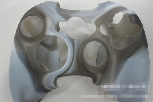Red, black, and white camouflage silicone case for an Xbox 360 controller, featuring textured grips. - Image 11