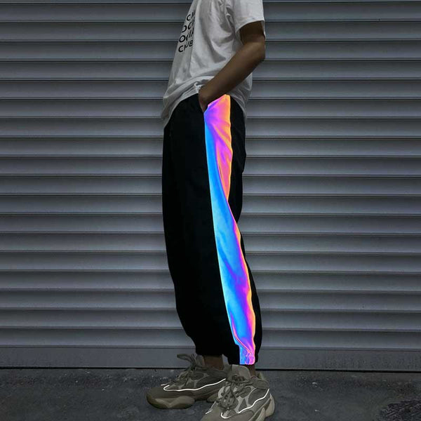 Pantalones de Chándal Reflectantes Luminosos para Parejas con Camuflaje