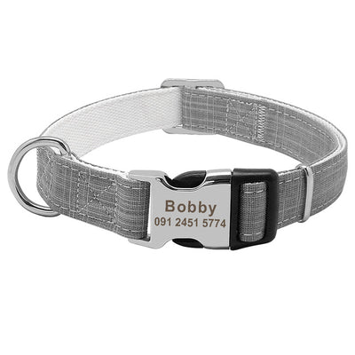 Collar Identificador para Perros Grandes con Placa Personalizable