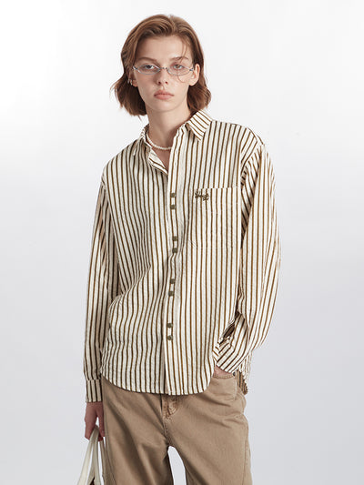 Blusa Rayas Retro Mujer Otoño Invierno Estilo Europeo Americano - Image 13