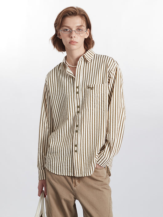 Blusa Rayas Retro Mujer Otoño Invierno Estilo Europeo Americano - Image 13