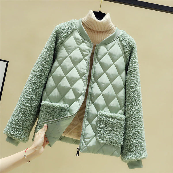 Chaqueta Acolchada de Algodón con Costuras Reforzadas para Mujer