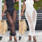 Pantalones Mesh Transparentes con Cordones - Estilo Europeo y Americano