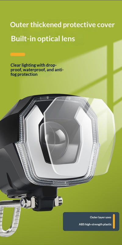 Faro LED Plegable para Bicicleta Eléctrica con Claxon - Image 11