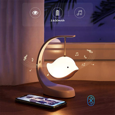 Lámpara Pájaro Multicolor Regulable con Máquina de Sonidos USB - Image 14