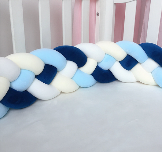 Protector de Cama Trenzado Anudado para Niños - Barrera de Seguridad Decorativa - Image 25