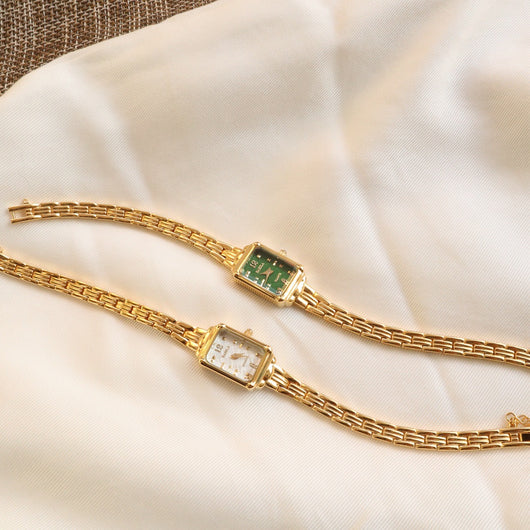 Reloj Cuadrado Dorado 18K para Mujer - Diseño Trendy y Elegante - Image 3