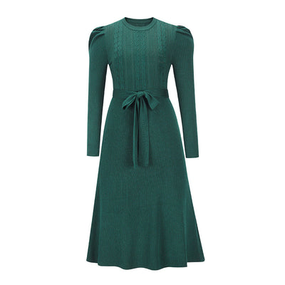 Vestido Base Suéter Largo Cintura Alta Elegante - Image 14