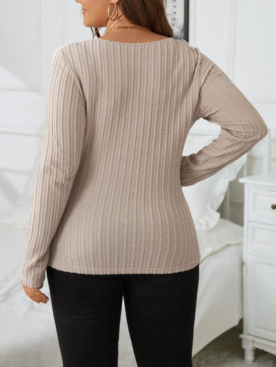 Blusa Henley Térmica Reductora de Manga Larga en Punto Waffle - Image 14