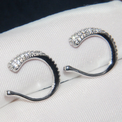 Aretes de Plata 925 sin Perforación - Clips Ajustables para Hueso de Oreja con Estilo - Image 2