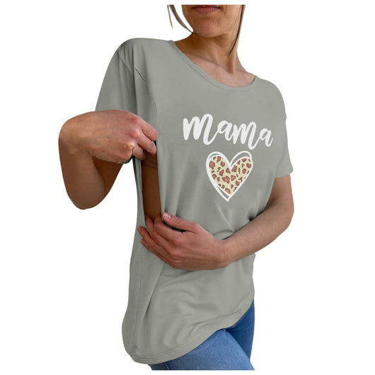 Camiseta Maternidad y Lactancia de Manga Corta para Mujer - Image 23