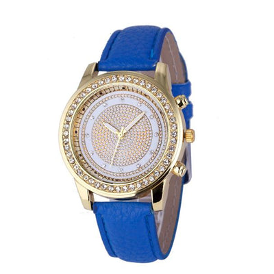Reloj Pulsera de Cristal Geneva para Mujer - Acero Inoxidable Cuarzo - Image 3