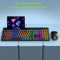 Kit Inalámbrico Teclado y Ratón Ergonómico con Ranura para Tarjeta y Iluminación LED