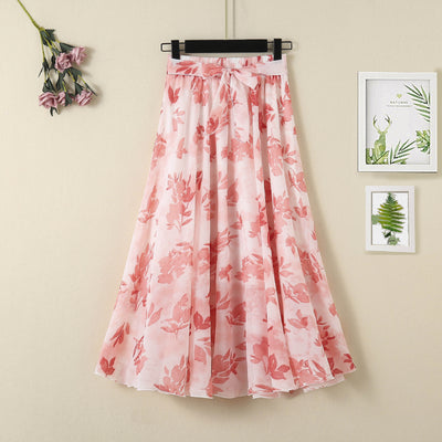 Falda Media Cintura Alta Primavera Verano - Diseño Ondulado Moderno - Image 11