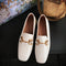 Zapatos de Tacón Bajo Cómodos en Crema
