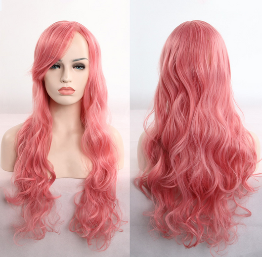 Peluca Anime Rizada 80cm - Cosplay de Colores Vibrantes - Image 7