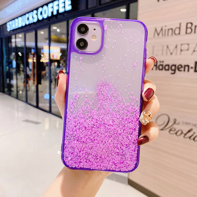 Funda Degradado Glitter Cielo Estrellado - Carcasa Flexible Epoxi - Image 11