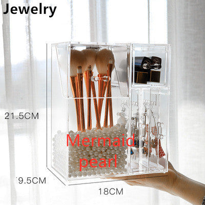 Organizador de Maquillaje y Joyas Acrílico Transparente con Tapa - Image 18