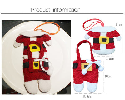 Portacubiertos Navideños de Papá Noel para Decoración de Mesa - Image 12