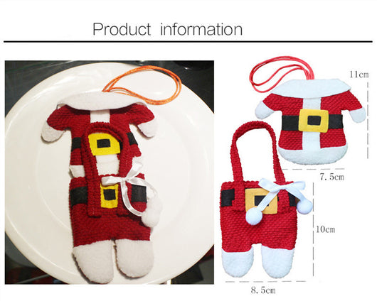 Portacubiertos Navideños de Papá Noel para Decoración de Mesa - Image 12
