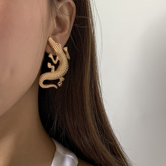 Aretes Punk Tridimensionales de Personalidad Exagerada - Moda Callejera Trendy