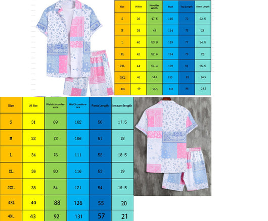 Conjunto de Pantalón y Playera Estampada 3D Suelta para Hombre - Image 7