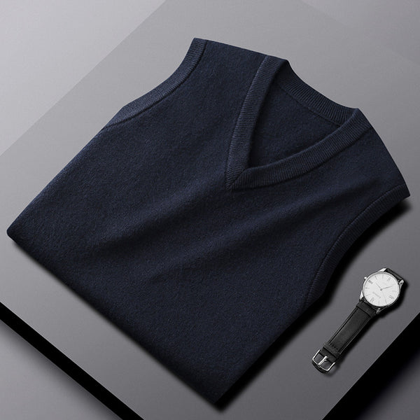 Chaleco de Cachemira para Hombre - Suéter sin Mangas Premium
