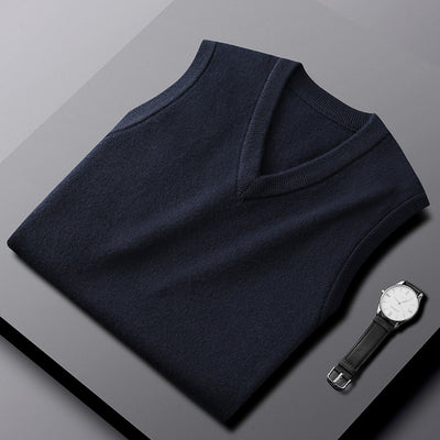 Chaleco de Cachemira para Hombre - Suéter sin Mangas Premium