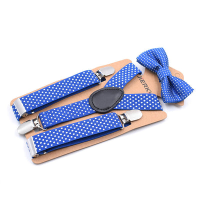 Conjunto de Tirantes y Moños Elásticos para Niños - Lunares y Diseños Clásicos - Image 8