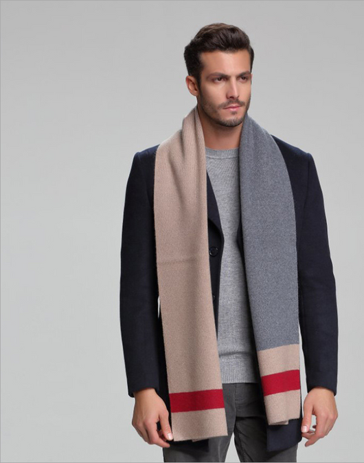 Bufanda de Cachemira para Hombre Otoño Invierno - Doble Faz Ejecutiva - Image 20