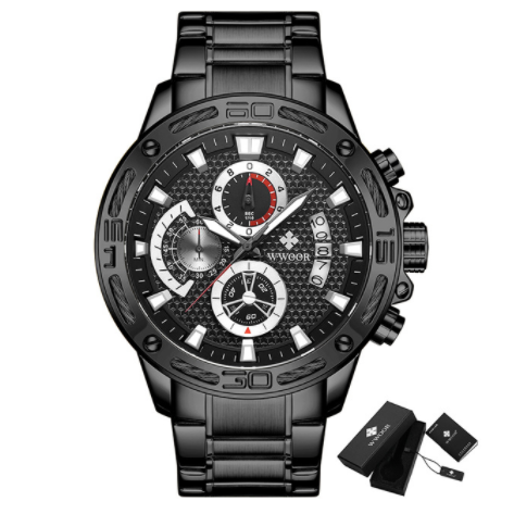 Reloj de Acero Inoxidable para Hombre con Movimiento de Cuarzo - Image 27