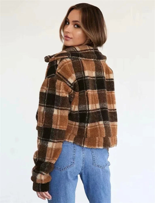 Chaqueta de Cuadros Contrastados Moderna - Image 4