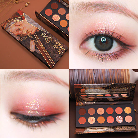 Sombra de Ojos Nacarada Tierra Impermeable 3D - Maquillaje Profesional - Image 6