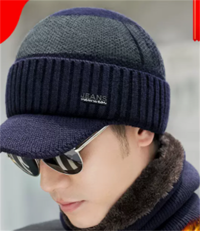 Gorro de Lana Grueso Tejido con Forro Polar para Hombre - Image 31