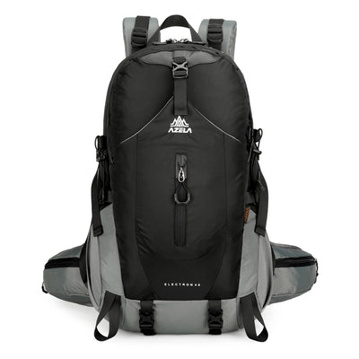 Mochila de Trekking AZELA Electron 40L - Blanco y Azul Marino para Senderismo y Viajes - Image 7
