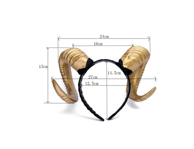 Diadema de Cuernos Grandes para Fiestas y Disfraces - Image 7
