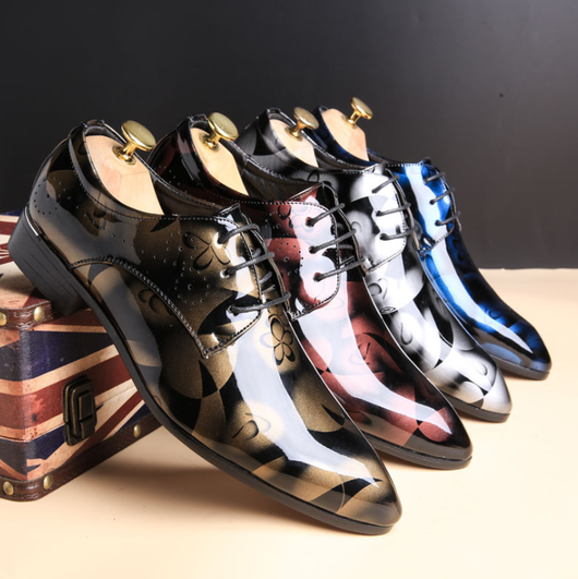 Zapatos de Vestir Casual para Hombre Talla Grande - Cuero Brillante Premium - Image 3