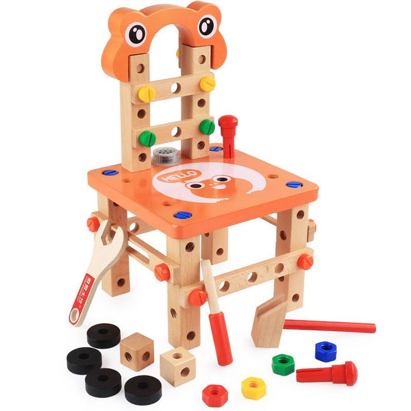 Silla Luban de Madera - Juguete Educativo Desarmable