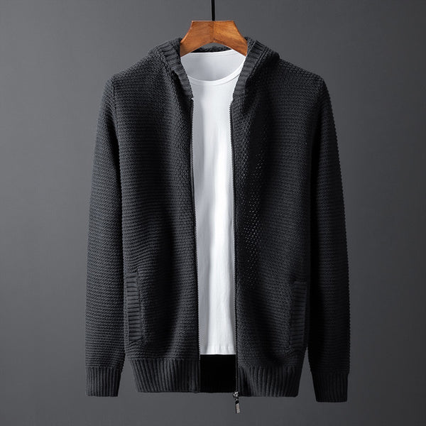 Suéter Hoodie con Cierre para Hombre - Diseño Moderno Liso - Image 5