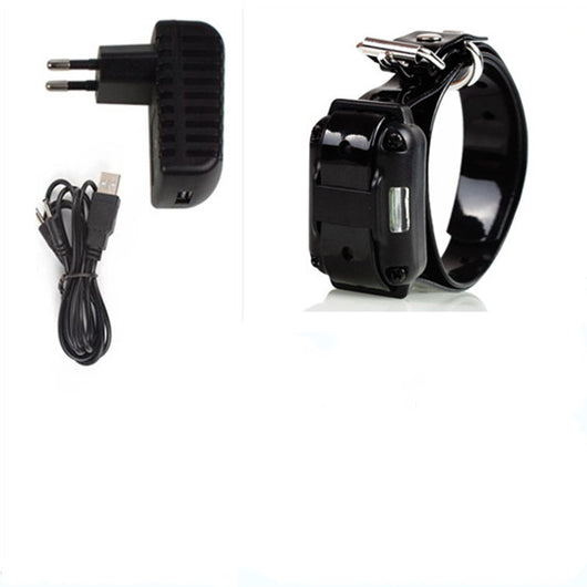 Three electric dog training collars in black, orange, and yellow with receivers, alongside a black and yellow remote control. - Image 18